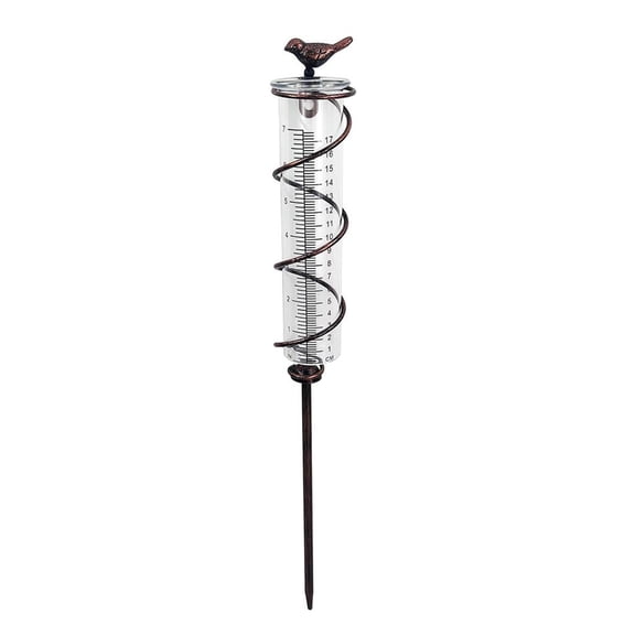 Ciwanning Large Bold Marking Rain Gauge with Adjustable Stake for Rainfall Measurement