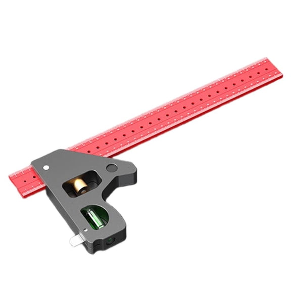 Ciwanning Lasering Etched Aluminum Angled Ruler Multipurpose Measuring Instrument For Renovations