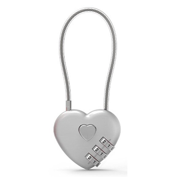 Ciwanning Luggage Password Padlock Double Mood Love Lock Travel Valentine's Day Gift