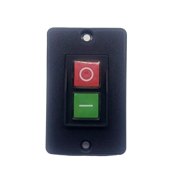 Ciwanning Motor Start Stop Switches Control Button 250V/16A Push Button Switches Locking Shut Button for Slicers