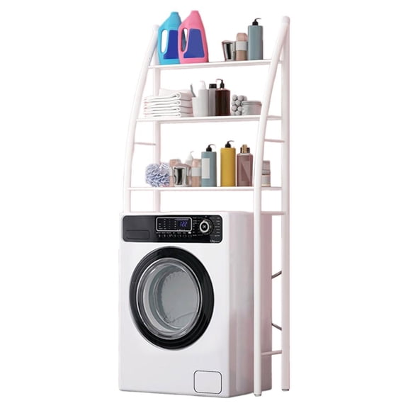 Ciwanning Multi Functional Metal Rack Above Washer Practical Over The Toilet Storage Shelf Multilayer Washing Machine Shelves