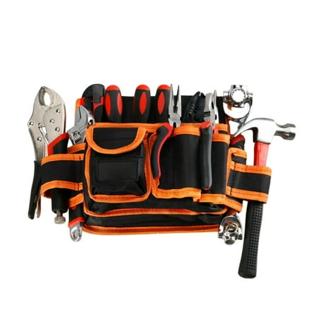 Ciwanning Multifunctional Belt Bag Portable Canvas Cloth Tool Belt with Pockets Gardening Tool Storage Organizers Attachment