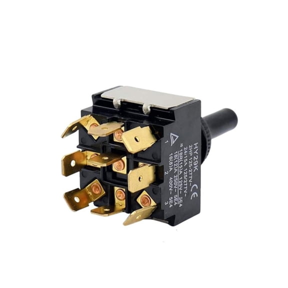 Ciwanning Three Gear 9 Connector Toggle Mechanism Push Switches for Power Management