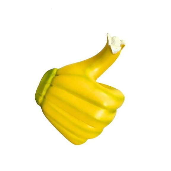 Ciwanning Novelty Banana Thumb Up Hand Gesture Figurine for Coffee Table or Shelf Decors