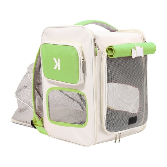 Ciwanning Outdoor Carrying Bag, Breathable Spacious Bag Pet Backpack, Comfortable Shoulder for Small Animals