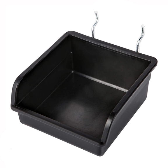 Ciwanning Plastic and Metal Pegboard Storage Bins Hardware Storage Box with Hook Practical Peg Board Organizer Basket Attachment