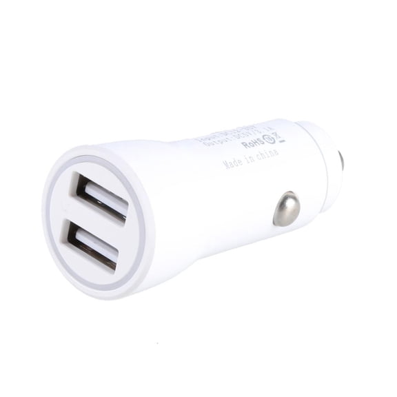 Ciwanning Portable Car Charger Head Double USB Port 5V3.1A with Blue LED Lighting