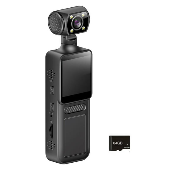 Ciwanning Portable Handheld 4K Pocket Camera 180 Degree Rotating Handheld Pocket Camera