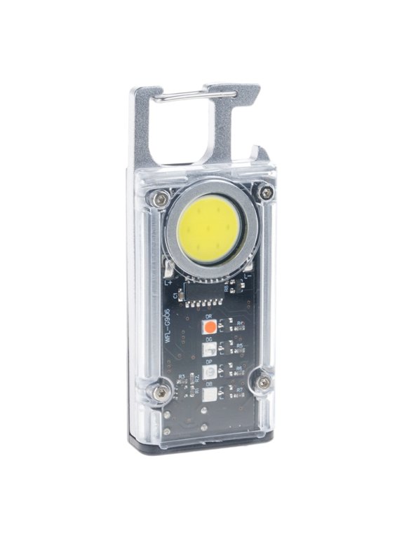 Portable Keychain Work Light 500LM USB Rechargeable Camping Lamp LED Flashlight Keychain Light with Bottle Opener