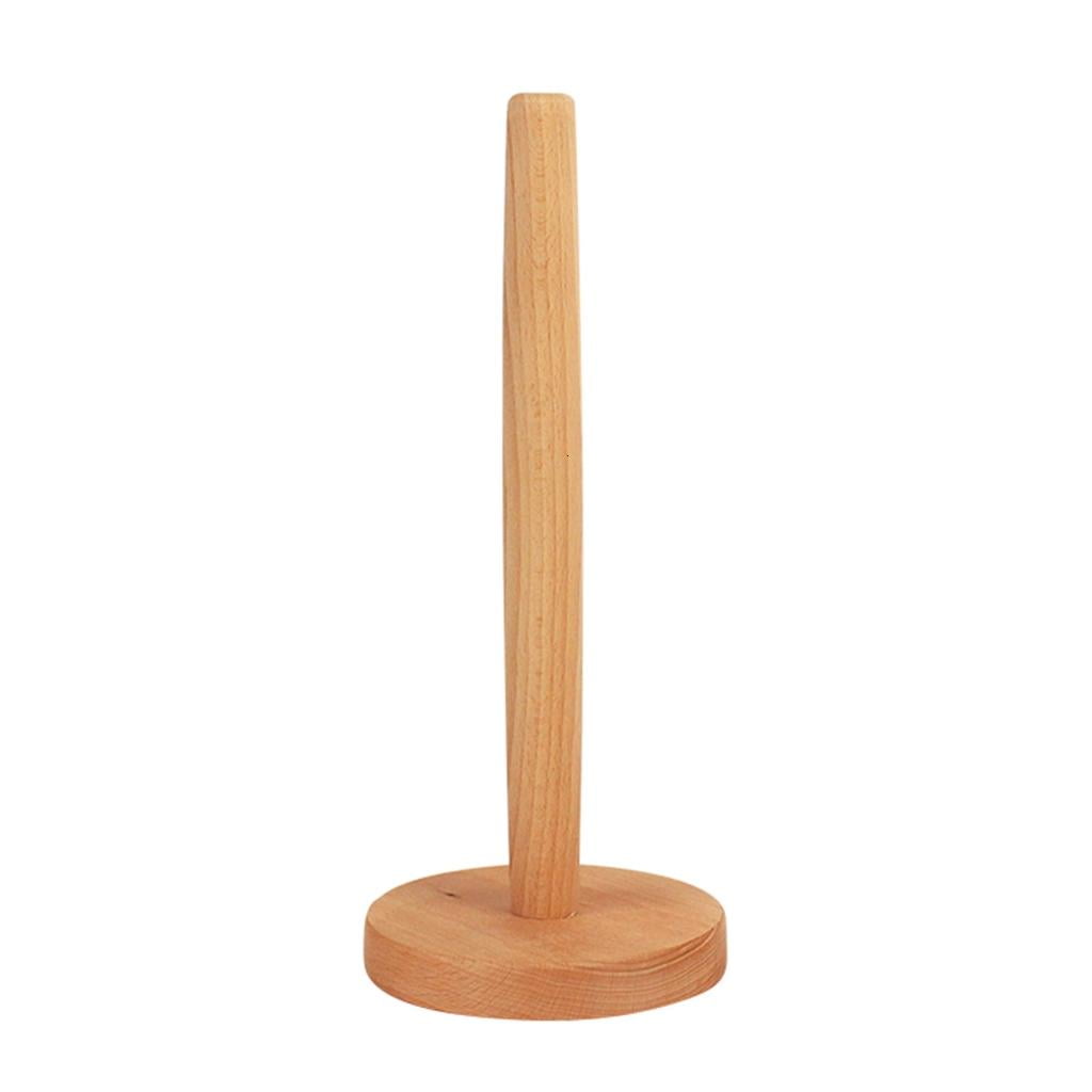 Ciwanning Practical Sturdy Wood Paper Towel Storage Rack with Lovely ...
