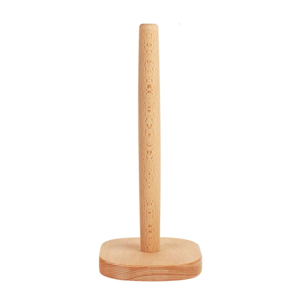 Ciwanning Practical Sturdy Wood Paper Towel Storage Rack with Lovely ...