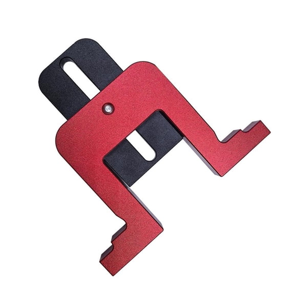 Ciwanning Precisions Aluminum Woodworking Height Gauge Ruler Adjustable For Routers Red And Black