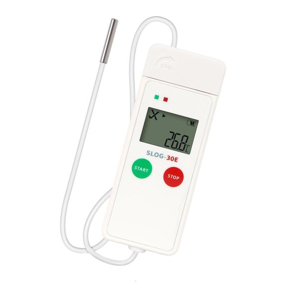 Ciwanning Professional Hygrometer Thermometers Logger with Double Screen Interfaces Double DisplayW1re1essProbes Hygrometer for Lab
