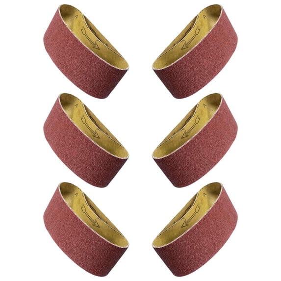 2x24 Inch Aluminum Oxide Wood Sanding Belts – 6-Pack Assorted Grits (P60-P400) For Smooth Polishing, Long-Lasting For Woodworkers