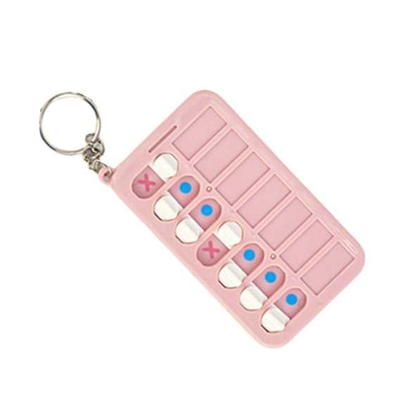 Ciwanning Reminder Board for The Elderly Kids Daily Schedule Keyring Chore Chart Keychains Daily Task Planning Pad Keyrings