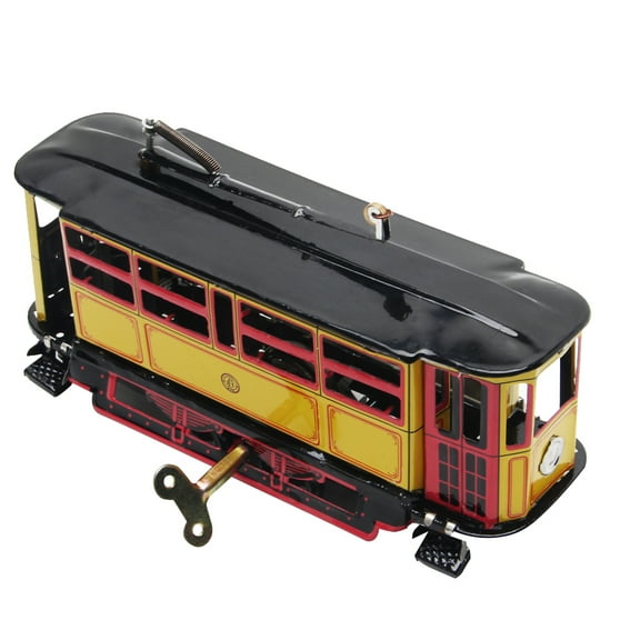 Ciwanning Retro Up Tram Cable Bus Clockwork Streetcar Toy Vintage Collection Kid
