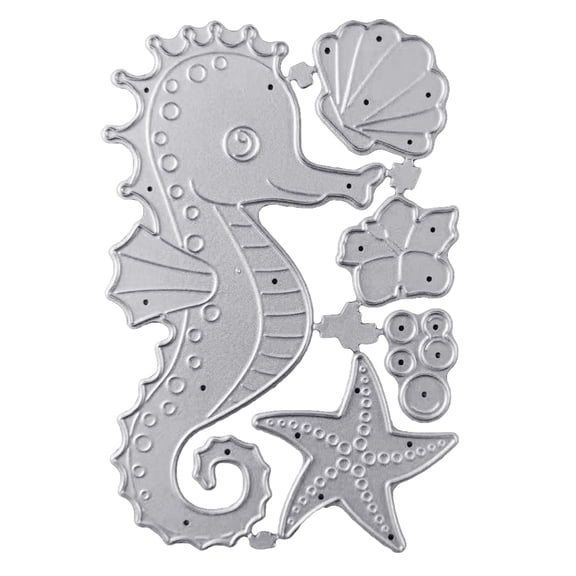 Seahorse for Shell Starfish Metal Cutting Dies Stencil DIY Scrapbooking Album Paper Card Template Mold Embossing Decor
