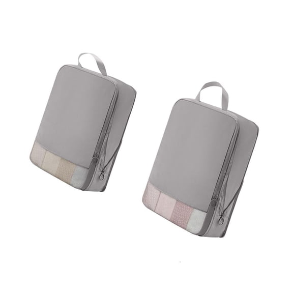 Ciwanning Set Of 2 Moving Organizers Bags Self Compression Clothes Storage Container Efficient Packing Solution for Down Coat