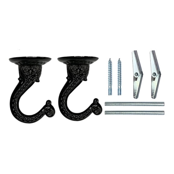 Ciwanning Set of 2 Multipurpose Ceiling Hooks Hangers Ceiling Hooks Designed for Hanging Various Items Indoors and Outdoors