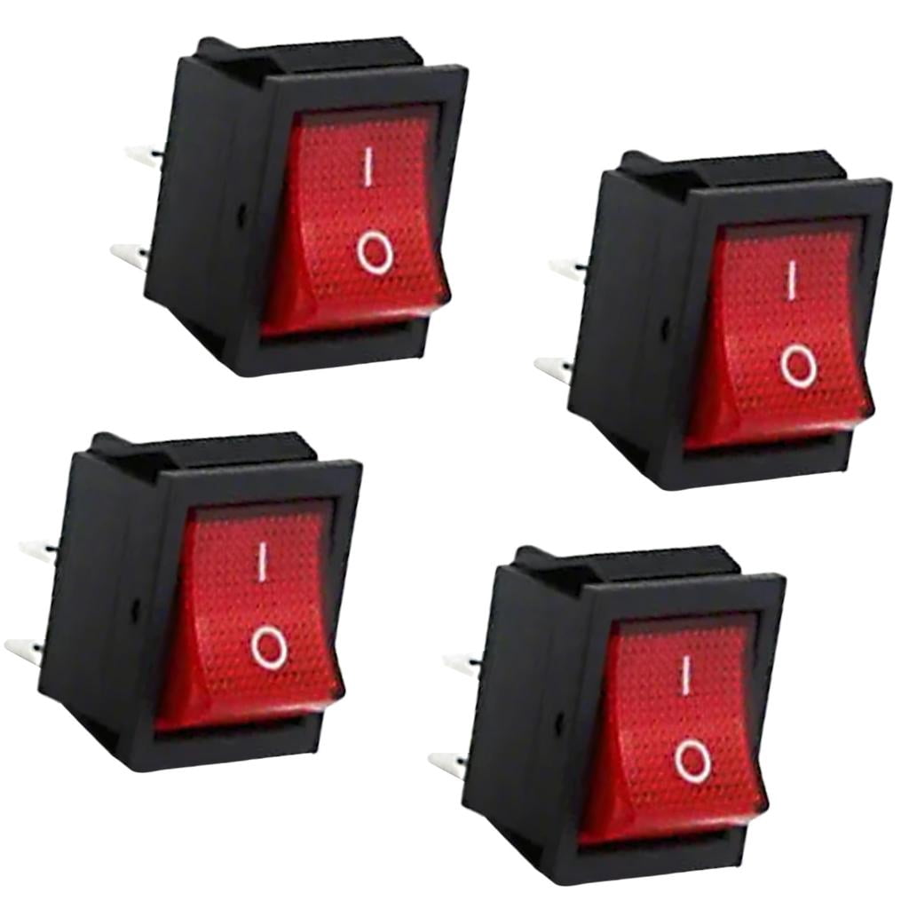 Ciwanning Set of 4 Rocker Switches Featuring LED Light Designs ...