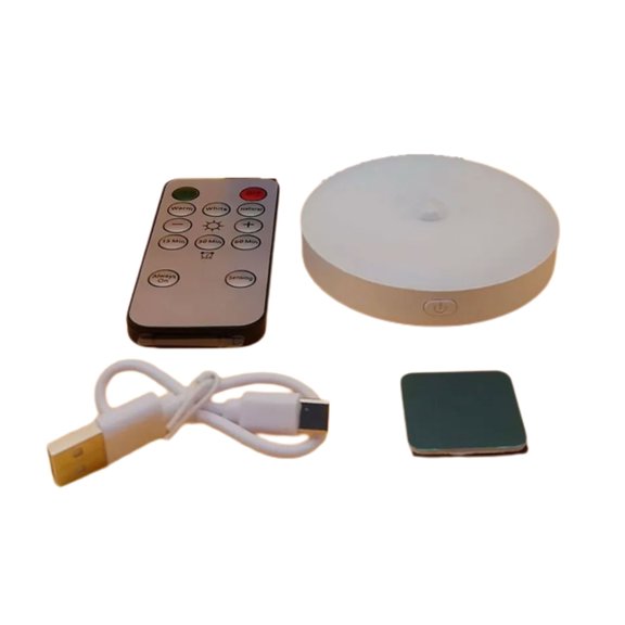 Ciwanning Soft Guide Motion Sensor Lamp with Remote for Indoor Night Use