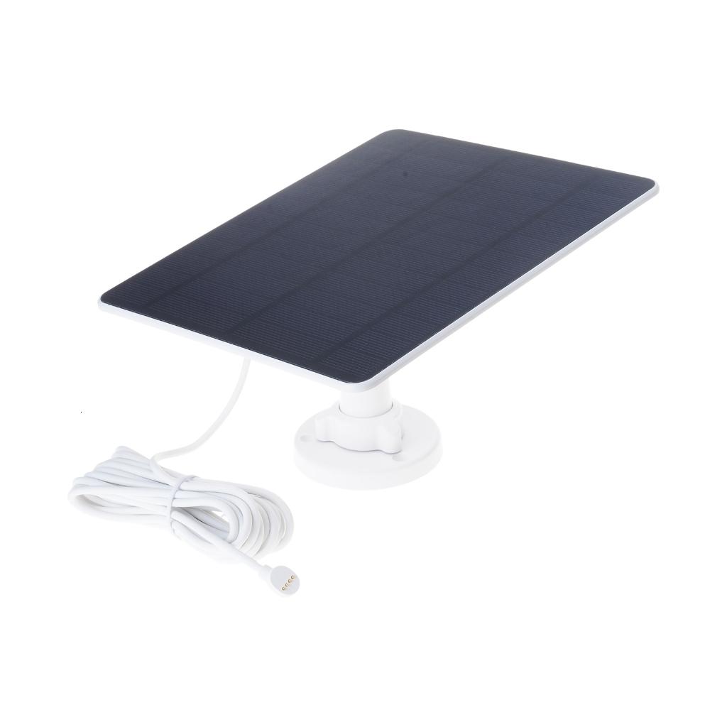 Ciwanning Solars Panel Kit for Continuous Camera Operations, 5W, Easy Installation with Long Cable