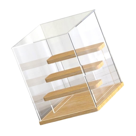 Ciwanning Stackable Acrylic Storage Box for Toy Stylish Clear View Collectibles Organizer