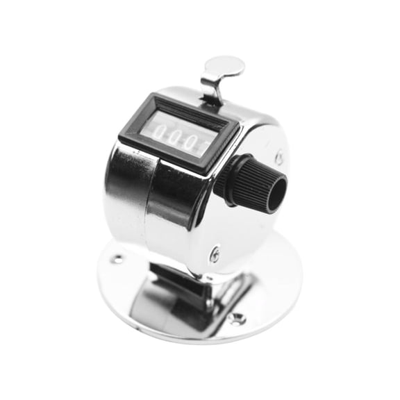 Ciwanning Stainless Manual Clicks Counter Handheld Mechanical Tally Tool With Resets Knob