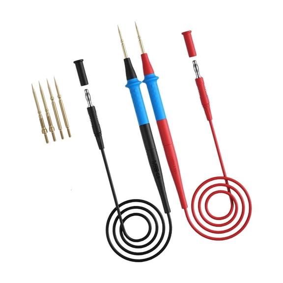 Ciwanning Stainless Probe Cable Pen Electrical Test Probe Multimeter Pen Thin Tips
