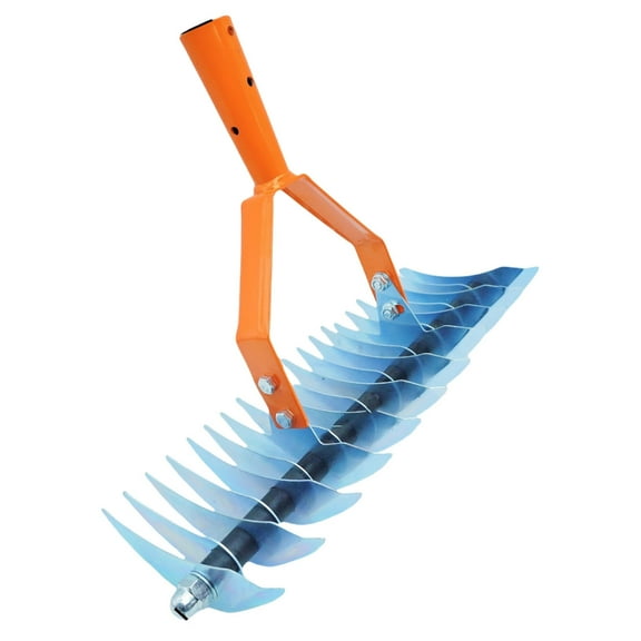 Ciwanning Stainless Steel Garden Dethatcher Rakes 1.7M Extendable Handle Multi Functional Tool For Lawns Moss Debris Management