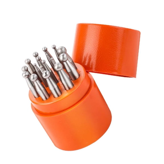 Ciwanning Steel Punch Set Goldsmithing Tool Jewelry Crafting Tool Jewelry Workshop Equipment Suitable for Jewelry Enthusiasts