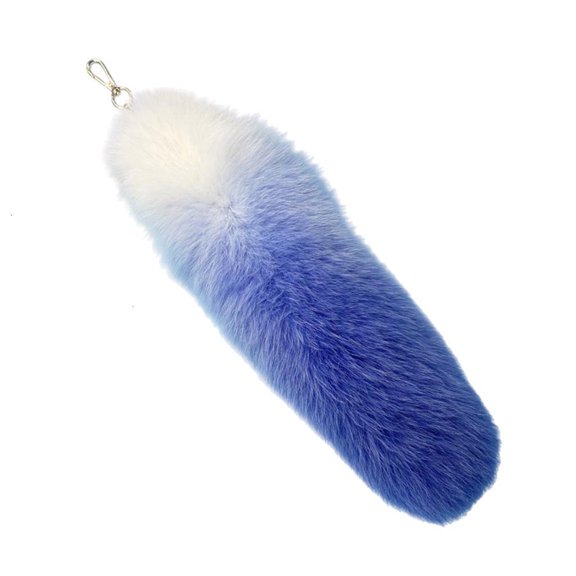 Ciwanning Stylish Foxes Tail Keyring Soft Handbag Charm Pendant for Trendy Women Ladies