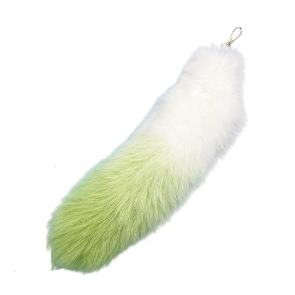 Ciwanning Stylish Foxes Tail Keyring Soft Handbag Charm Pendant for Trendy Women Ladies