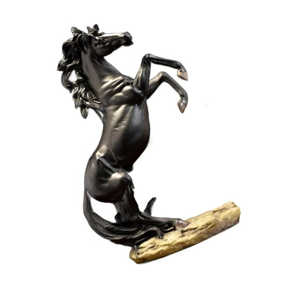 Ciwanning Stylish Standing Horse Sculpture 12Inch Tall for Hotel Lobby or Office Desktop