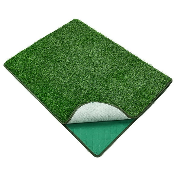 Ciwanning Tear Synthetic Dog Bathroom Grass Pad Reusable Dog Toilet Grass Mats for Outdoor Activity