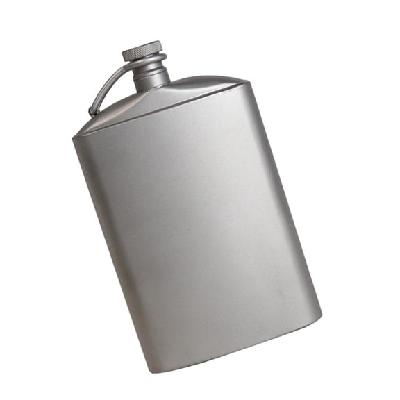 Ciwanning Titaniums Hip Flask Use Friendly 260ml/200ml Titaniums Hydrations Flat Bottle Perfect for Outdoors Enthusiasts