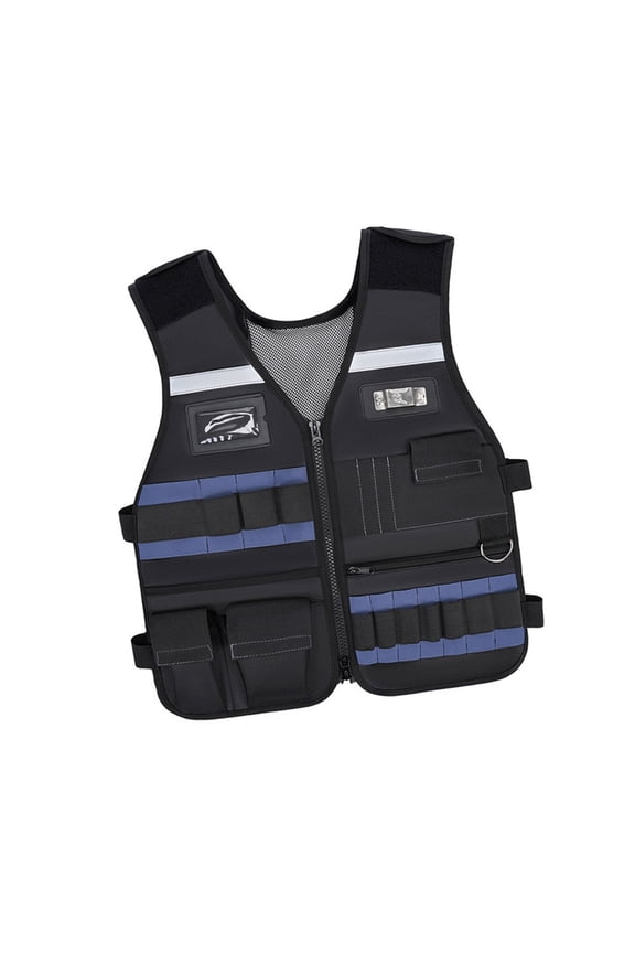 Tool Vest for Men Tool Vest with Adjustable Straps for Electrical Carpenters Construction Lightweight Work Jacket