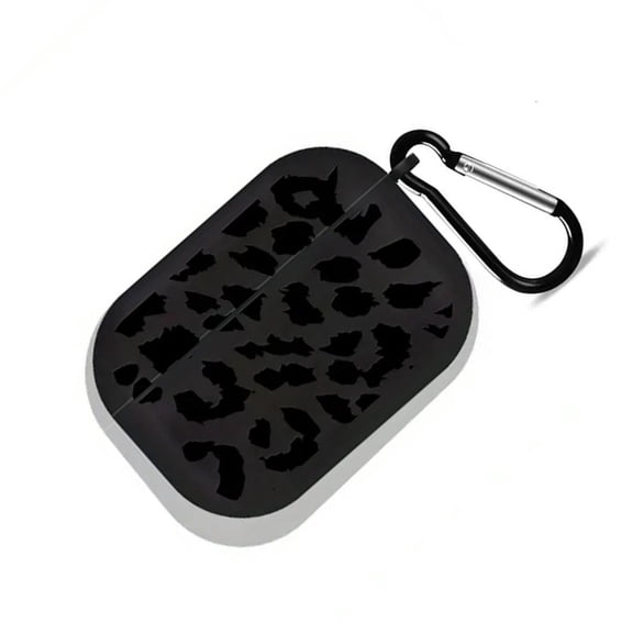 Ciwanning Trendy Black Leopard Protective Cover For 1/2/3/4 Generation Earbuds Durability TPU Case Easy Installation Design