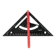thumbnail image 1 of Ciwanning Triangles Ruler, Rafter Square Protractor Precisions Aluminum Triangles Ruler, 1 of 10