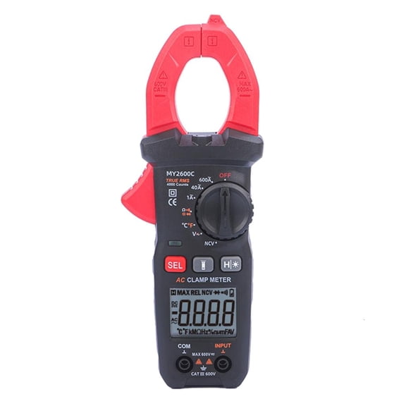 Ciwanning True RMS Digital Clamp Meter Automatic Ranges 0-600V 600A Multimeter Clamp Meter