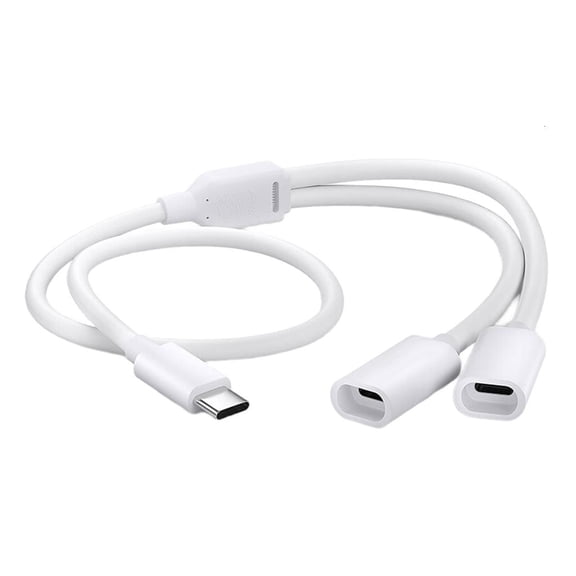 Ciwanning Type C Splitter Charging Cable For Solar Camera Double Panel 480Mbps Data OTG