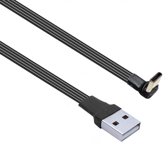 Ciwanning Up & Down Elbow USB C Type C To USB Left & Right Angle Fast Data Charge Cable