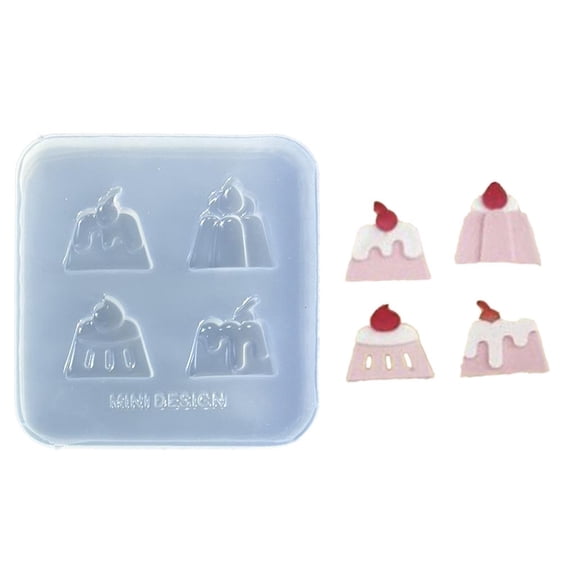 Ciwanning Various Shapes Cake Casting Molds Clear White Silicone Mould for Bisuits Making