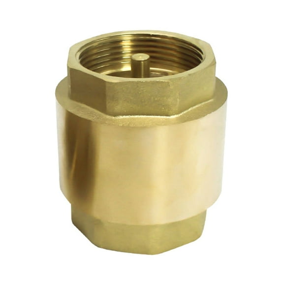 Ciwanning Versatile Brass Check Heavy Duty 1 Inch Brass Check Vertical Check Valves Simple Install Suitable for Water Oil & More