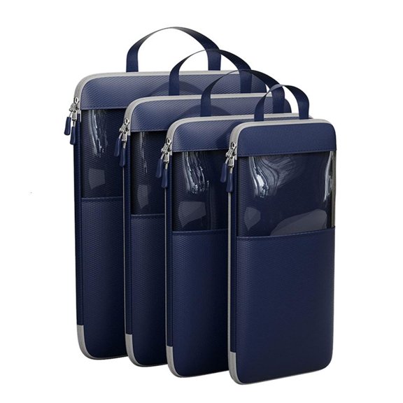 Ciwanning Versatile Compression Packing Cube Set for Backpacking Clothing Shoe Storage Bag