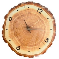 Ciwanning Vintage Wood Grains Annual Rings Wall Clock with Quiet Quartzs Movement for Living Room and Office Battery Operated
