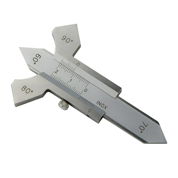 Ciwanning Welding Gauge Weld Inspection Gage Weld Seam Bead/Fillet/Crown Test Ulnar Ruler Degree Measure Tool Gauge