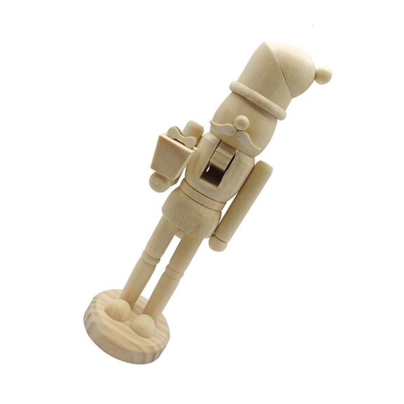 Ciwanning White Christmas Nutcrackers Ornament, Wood Nutcrackers Soldier Figures Ornament