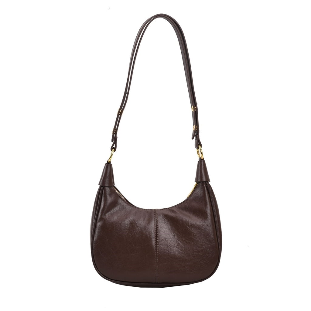 Women's Crescent Shoulder Bag – PU Leather Hobo Purse, Adjustable Crossbody Or Handbag - View #12