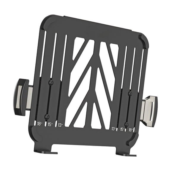 Ciwanning Workstation Laptop Tray for Monitor Mount, 13 to 18 Inch Fit, Protective , Ventilated Steel Platform